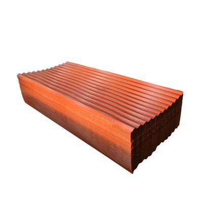 Orange Z40 asphaltieren gewölbte Deckungs-Blatt-6m gewellte Deckung