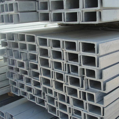 12m ASTM SS400 50mm galvanisierte Stahlkanal für helle Struktur