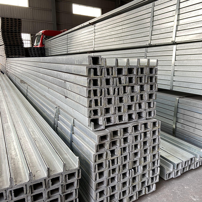 6 mm 8 mm verzinktes Kanalstahl-Strukturmetallprofil C/U-Form