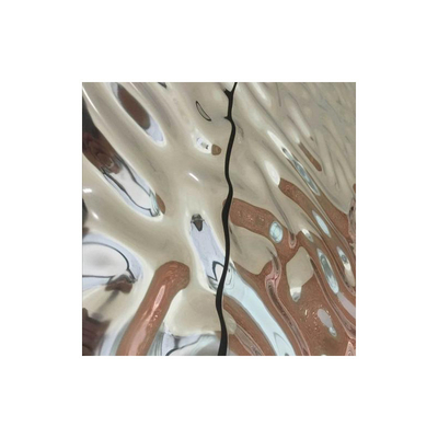 304 des Wasser-316L Platte Kräuselungs-des Edelstahlblech-0.15mm Rose Gold Color Decorative Alloy