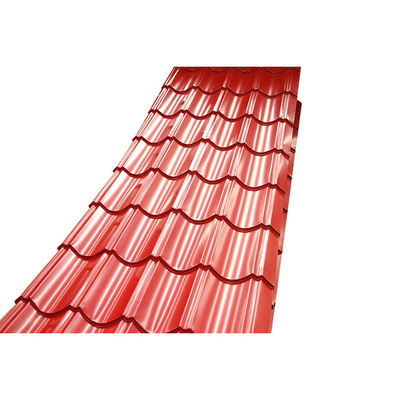 Rotes PPGI-Dach-Blatt heißes eingetauchtes Z30 galvanisierte das Metall, das Ral-Farbe überdacht