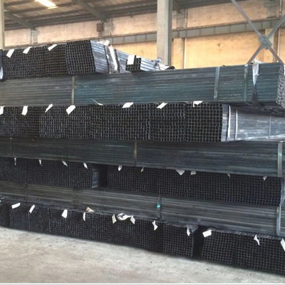 12m galvanisiertes des Quadrat-40x40 Hohlprofil Schwarz-Stahldes rohr-Q215
