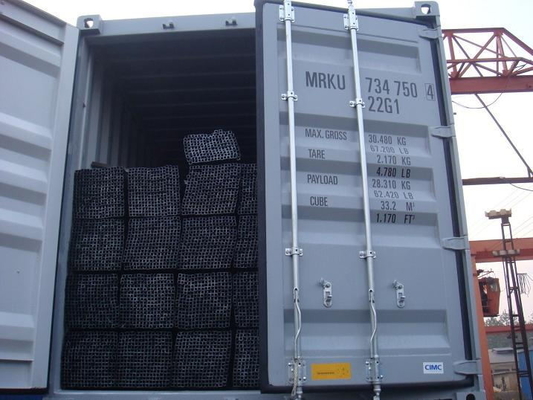 12m galvanisiertes des Quadrat-40x40 Hohlprofil Schwarz-Stahldes rohr-Q215
