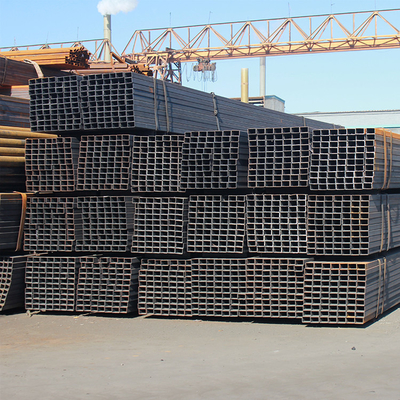 12m galvanisiertes des Quadrat-40x40 Hohlprofil Schwarz-Stahldes rohr-Q215