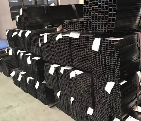 12m galvanisiertes des Quadrat-40x40 Hohlprofil Schwarz-Stahldes rohr-Q215