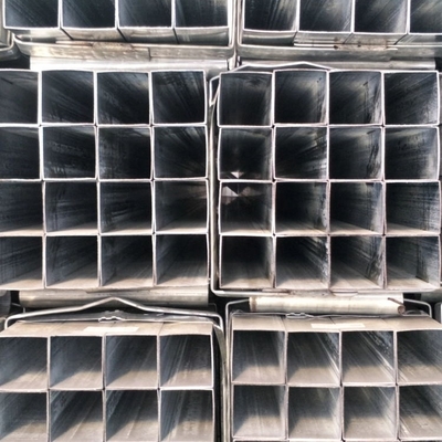 Heißes Bad Q345 galvanisierte Stahlquadrat-Rohr Gallone des kasten-Abschnitt-100x100