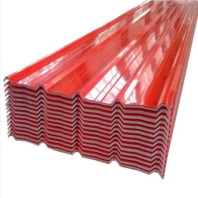 Rotes 40g galvanisierte gewölbte Dach-Stahlplatte 120cm AISI