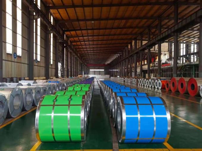 Zweischichtenfarbe malte Metallrollenfarbe galvanisierte Stahlspule/Blätter der Verzinkungs-PPGI PPGL in den Spulen